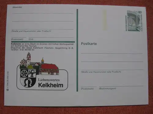 Bildpostkarte Kelkheim