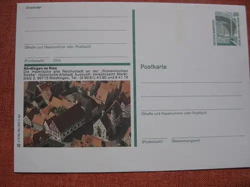 Bildpostkarte Nördlingen