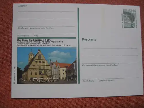 Bildpostkarte Weiden