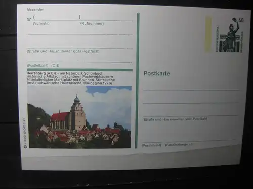 Bildpostkarte Herrenberg