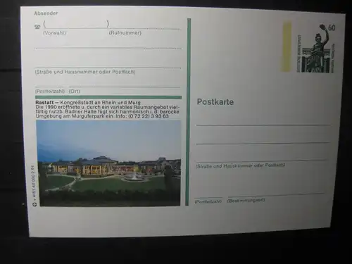 Bildpostkarte Rastatt