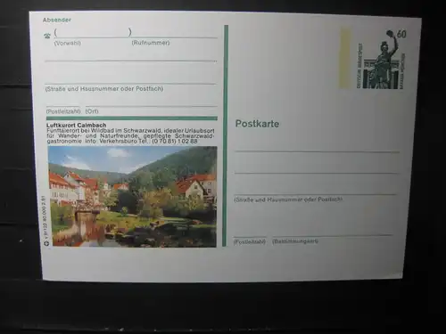 Bildpostkarte Calmbach (Bad Wildbad)