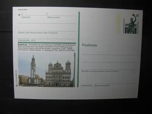 Bildpostkarte Augsburg