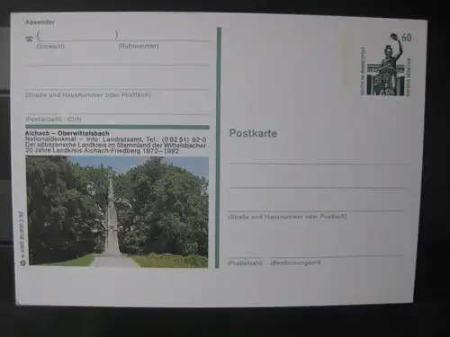 Bildpostkarte Aichach - Oberwittelsbach