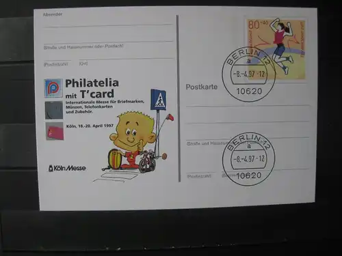 Sonderpostkarte PSo Philatelia 97 Köln