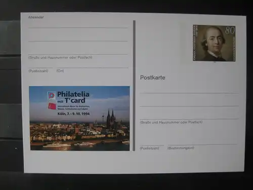 Sonderpostkarte PSo Philatelia 94 Köln