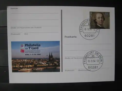 Sonderpostkarte PSo Philatelia 94 Köln