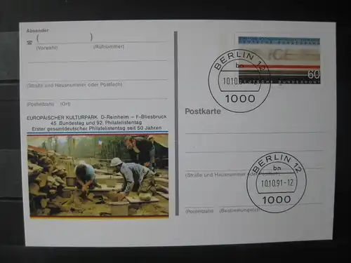 Sonderpostkarte PSo 45. Bundestag und 92. Philatelistentag 