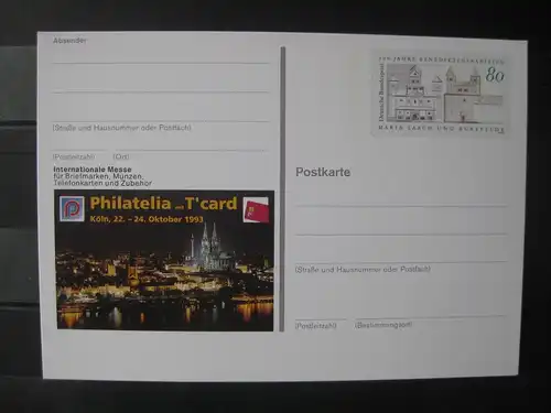 Sonderpostkarte PSo31 Philatelia 93 Köln