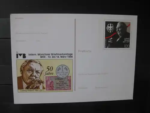 Sonderpostkarte PSo Internationale Münchner Briefmarkentage 1998