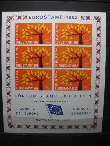 Großbritannien; London Stamp Exhibition 1962; Vignette, ungezähnt, geschnitten