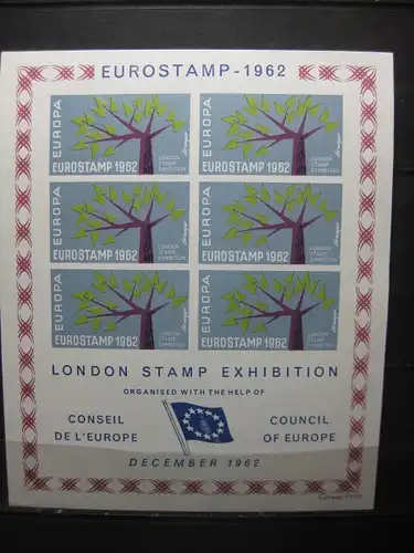 Großbritannien; London Stamp Exhibition 1962; Vignette, ungezähnt, geschnitten