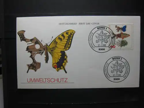 Umweltschutz, FDC, Künstler-Ersttagsbrief, 1981