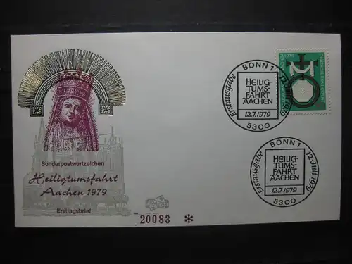 Heiligtumsfahrt Aachen 1979, FDC