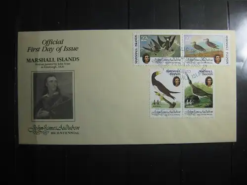 Marshall Islands; Vögel auf FDC, 1985