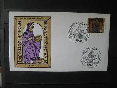 Hildegard von Bingen 1979 Ersttagsbrief ; FDC