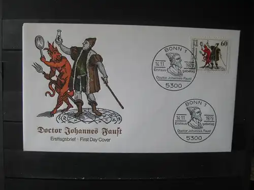 Dr. Faust 1979 Ersttagsbrief ; FDC