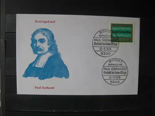 Paul Gerhardt 1976 Ersttagsbrief ; FDC