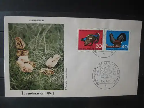 Jugendmarken 1965 Berlin, FDC 