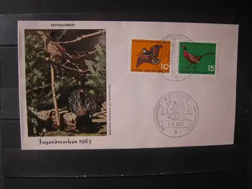 Jugendmarken 1965 Berlin, FDC 