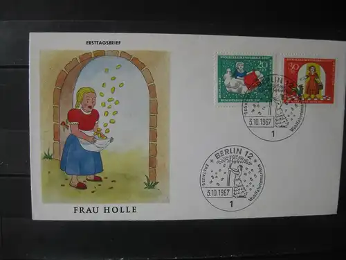 Wohlfahrtsmarken 1967 Berlin,  FDC 