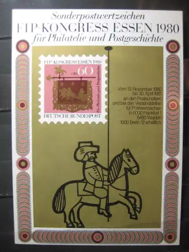 Maximumkarte Bundesrepublik Deutschland : FIP-Kongress Essen 1980