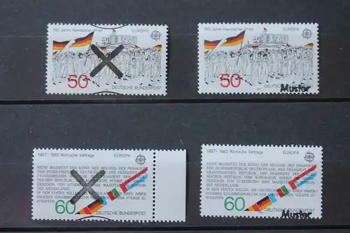 CEPT, EUROPA-UNION Bundesrepublik 1982 als MUSTER, Mustermarke