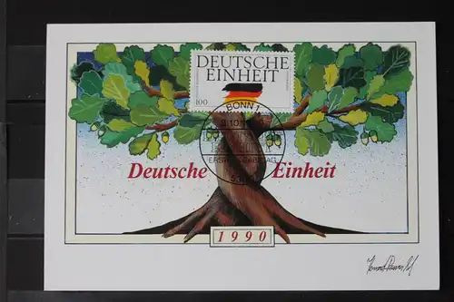 Maximumkarte Bundesrepublik Deutschland : Deutsche Einheit 1990