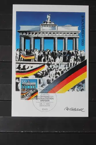 Maximumkarte Bundesrepublik Deutschland : Maueröffnung 1989