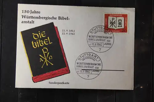 Württ. Bibelanstalt auf FDC-Karte