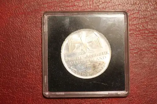 5 DM Silbermünze Gedenkmünze Reichstag Dem Deutschen Volke, in besonderer Kapsel (siehe Artikelbeschreibung), Ausführung stg