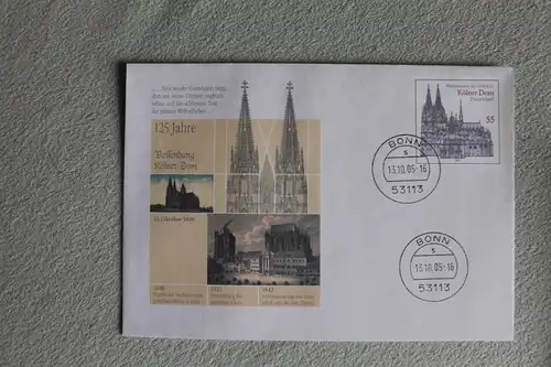 Umschlag mit Sonderwertstempel; USo 104; Kölner Dom, 2005