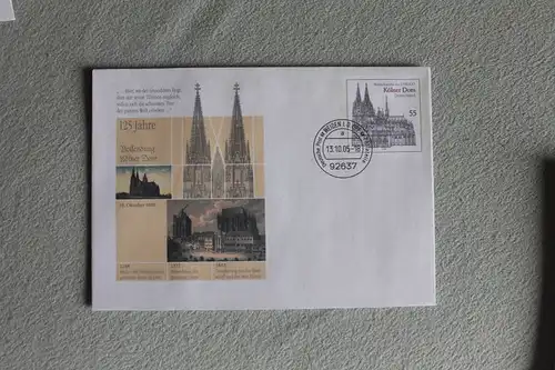 Umschlag mit Sonderwertstempel; USo 104; Kölner Dom, 2005