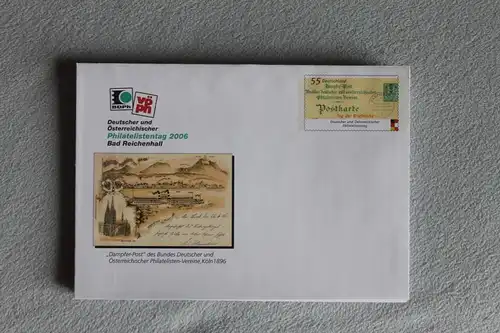 Umschlag mit Sonderwertstempel; USo 122, Deutscher und Österreichischer Philatelistentag  2006
