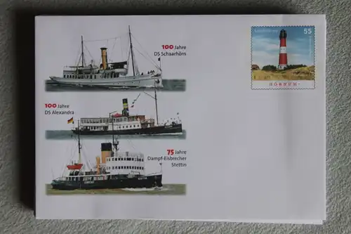 Umschlag mit Sonderwertstempel; USo 148; Dampfschiff-Jubiläen, 2008