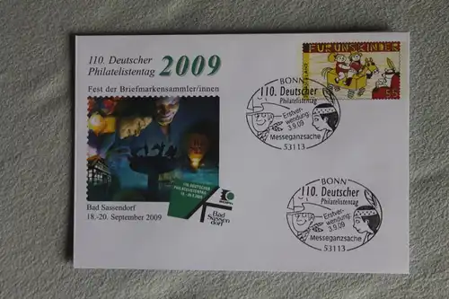 Umschlag mit Sonderwertstempel; USo 190; Dt. Philatelistentag 2009
