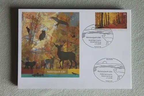 Umschlag mit Sonderwertstempel; USo 161; Nationalpark Eifel, 2008