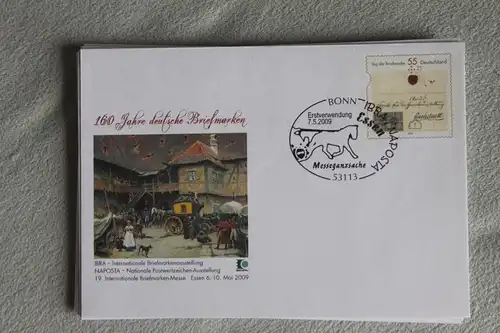 Umschlag mit Sonderwertstempel; USo 182; IBRA, NAPOSTA, Tag der Briefmarke 2009