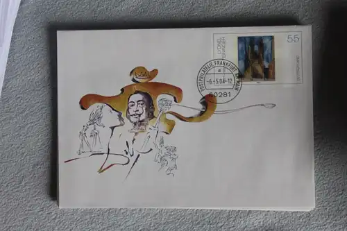 Umschlag mit Sonderwertstempel; USo 74; Salvador Dali, 2004