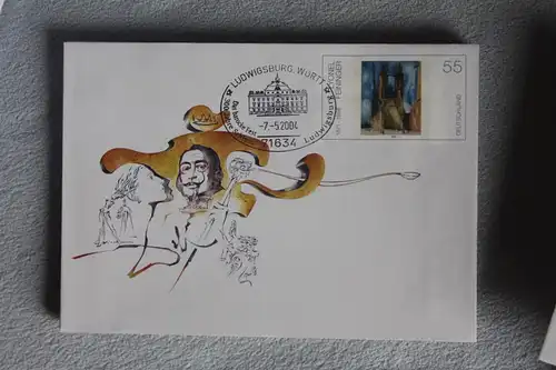 Umschlag mit Sonderwertstempel; USo 74; Salvador Dali, 2004