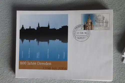 Umschlag mit Sonderwertstempel; USo 112; 800 Jahre Dresden