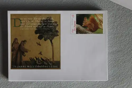 Umschlag mit Sonderwertstempel; USo 121; Welttierschutztag