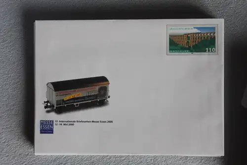 Umschlag mit Sonderwertstempel; USo 14; 13. Intern. Briefmarken-Messe Essen 2000