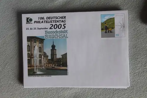 Umschlag mit Sonderwertstempel; USo 103; Dt. Philatelistentag Bruchsal 2005