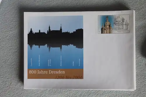 Umschlag mit Sonderwertstempel; USo 112; 800 Jahre Dresden
