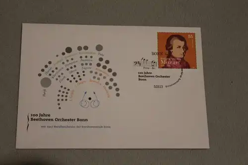 Umschlag mit Sonderwertstempel; USo 138, Beethoven-Orchester Bonn, 2007