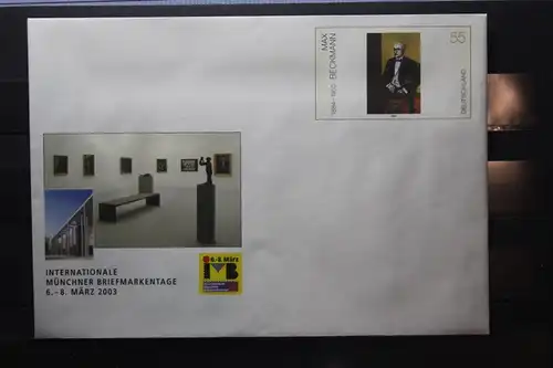 Umschlag mit Sonderwertstempel; USo 54, Intern. Münchner Briefmarkentage 2003