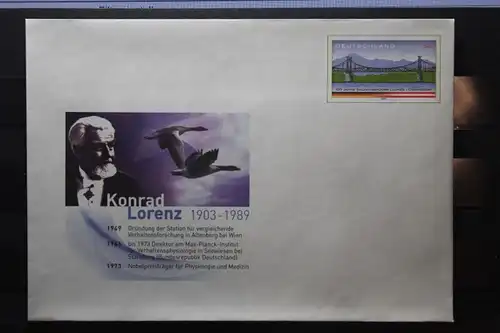 Umschlag mit Sonderwertstempel; USo 63; Konrad Lorenz