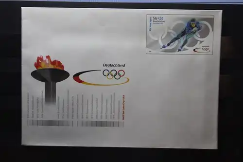 Umschlag mit Sonderwertstempel; USo 34; Olympische Winterspiele 2002