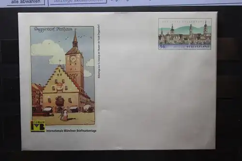 Umschlag mit Sonderwertstempel; USo 35; Intern. Münchner Briefmarkentage 2002